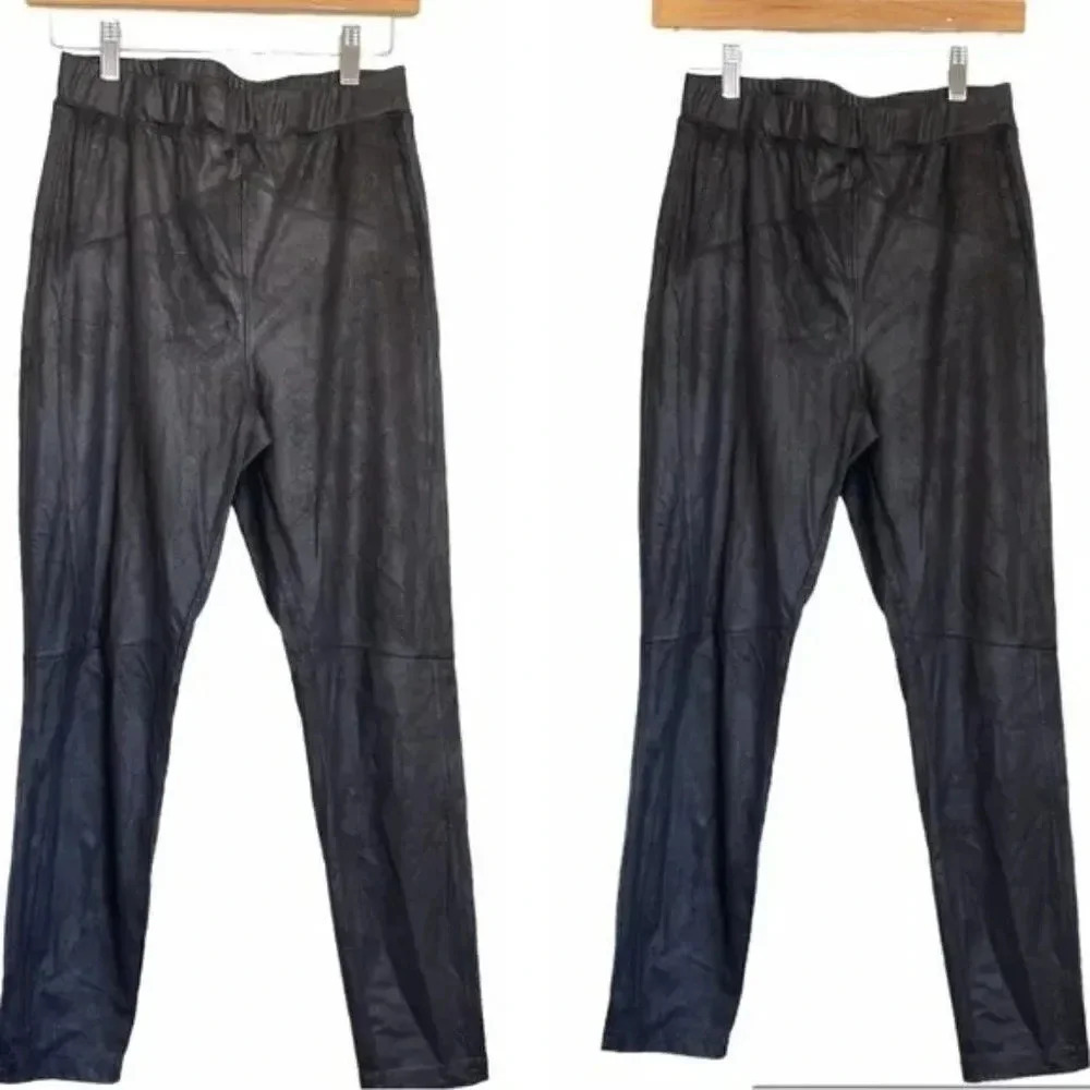 Free People Midnight Vegan Suede Black Leggings - Picture 3 of 11